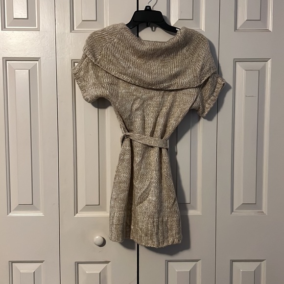 Knit Sweater Dress w/ Belt - Picture 2 of 4